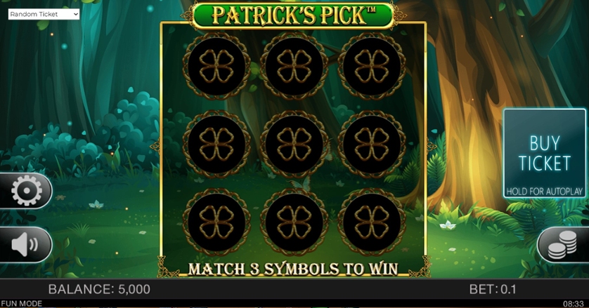 Patrick's Pick slot interface