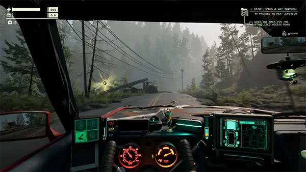 Car in exclusion zone
