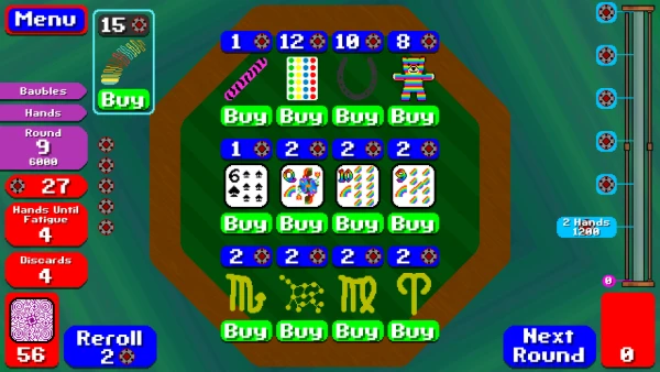 Scrongly poker roguelite
